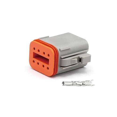 KIUYTRW 10Sets 2P/3P/4P/6P/8P 22-16AWG Car Waterproof Connector Connectors Plug Kit DT06-2S DT04-2P DT04-3P(8P Female)