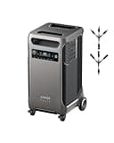 Anker SOLIX F3800 Portable Power Station, 3840Wh, LiFePO4 Batteries, Ultra-High 6000W AC Output with 120V/240V, Solar Generator for Home Backup, RVs, Emergencies, Power Outages, and Outdoor Camping