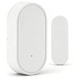 FTVOGUE 433MHz Door Window Magnetic Sensor, Wireless Smart Home Security Contact Detector 15mm Sensing Monitor Alarm Sensor for Door Drawer Cabinet Automation