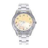 FekiLoot Watches for Men Big Face Stainless Steel Wristwatch Casual Watch