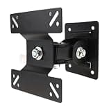 Universal 15KG Adjustable TV Wall Mount, Flat Screen TV Bracket 180-Degree Rotation, Suitable for 14-27 Inches