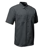 MMCC Men’s Super Duty Classic Mechanic Button-Up Shop Shirt w/Microfiber Cleaning Panel - Dual Chest Pockets - 3X-Large