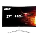 acer Nitro 27" WQHD 2560 x 1440 1500R Curved PC Gaming Monitor | AMD FreeSync Premium | 180Hz Refresh | 1ms VRB | VESA Mountable | HDR10 | 1 x Display Port 1.2 & 2 x HDMI 2.0 | EDA270U Pbmiipx