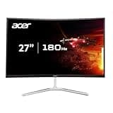 acer Nitro 27" WQHD 2560 x 1440 1500R Curved PC Gaming Monitor | AMD FreeSync Premium | 180Hz Refresh | 1ms VRB | VESA Mountable | HDR10 | 1 x Display Port 1.2 & 2 x HDMI 2.0 | EDA270U Pbmiipx