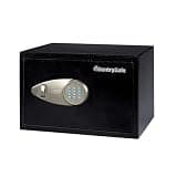 SentrySafe Safe with Digital Keypad Lock, Steel Safe with Interior Lining and Bolt Down Kit for Money, Jewelry, Electronics, 0.58 Cubic Feet, 8.7 x 13.8 x 9.7 Inches, X055