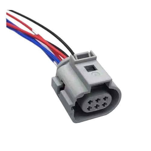 LMNJIUVD 6 Pin Valve Connector with 15cm 18AWG Cable Wire Harness 1J0 973 713 G 1J0973713G 42121200 4G0973813B 4G0 813B LMNJIUVD(Lavender)