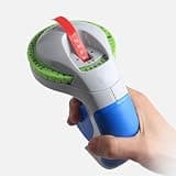 Zerodis Manual Label Embosser, 3D Embossing Label Maker Handheld Self Cutting Vintage Retro Printer with 49 Character Wheel No Ink No Battery for Home Office DIY Craft Organization