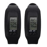 OFFSCH 2pcs Silicone Fitness Tracker Watches with Pedometer and Calorie Counter, Versatile Functionality and User-Friendly Interface, Stylish Design for Outdoor Activities and Everyday
