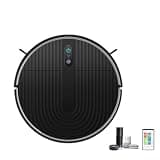 TRABVVIJSC Robot Vacuum Robot Vacuum Cleaner Voice Control Vacuuming Mopping Sweeping 3in1 Smart Home Cleaning(Black,US)