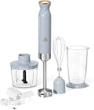 2-Speed Immersion Blender with Chopper by Drew Barrymore (Cornflower Blue)