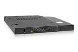 ICY DOCK 2.5” SATA/SAS HDD/SSD Rugged Full Metal Mobile Rack for Slim ODD or Slim FDD Bay | ToughArmor MB411SPO-B