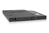 ICY DOCK 2.5” SATA/SAS HDD/SSD Rugged Full Metal Mobile Rack for Slim ODD or Slim FDD Bay | ToughArmor MB411SPO-B