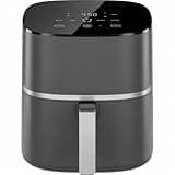 TurboX 5-Quart Air Fryer, 4 Cooking Functions + Digital Touch Controls - Gray - Program Time And Temperature Up To 400°F With The Sleek Top-facing Control Panel