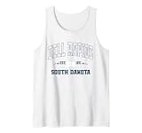 Vintage Dell Rapids South Dakota SD Navy Sports Athletic Tank Top