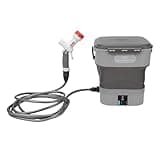 ZJchao Battery Powered Sprayer Electric Pressure Washer with 5 in 1 Nozzle 12L Foldable Water Tank for Car Wash Garden Cleaning Pet Bathing
