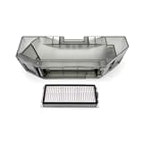VEWHVBYDK Black Dust Box HEPA Filter Spare Parts Dustbin Optional,Compatible with Dreame L20 Ultra L30 Ultra Robot Vacuum Cleaner Accessories(Dustbin with Filter)