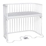 babybay Extra Bed Box Spring XXL White with Mattress Classic Soft