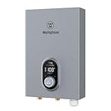 Westinghouse Tankless Water Heater Electric 14kW 240V, Instant On-Demand Hot Water, Smart WiFi, Compatible with Alexa & Google Home, ETL Certified IPX4, Space-Saving, Gray (APOLO-2.0 Upgrade)