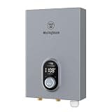 Westinghouse Tankless Water Heater Electric 14kW 240V, Instant On-Demand Hot Water, Smart WiFi, Compatible with Alexa & Google Home, ETL Certified IPX4, Space-Saving, Gray (APOLO-2.0 Upgrade)