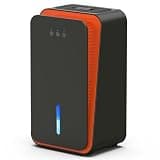 1000 sq.ft Dehumidifier for Home, Dehumidifiers for Basement, Bathroom, Bedroom with Auto Shut Off and Drain Hose, Built-in Aromatherapy Diffuser, 7 Colors LED Light, Quiet Sleep Mode(CS08-Black)