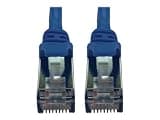 Tripp Lite Eaton Series N262-S10-BL Cat6a 10G Shielded Slim Ethernet Cable, 10 ft, STP RJ45 M/M, Snagless PoE, 600MHz, Blue Patch Cable, Cloud Care Pre-Configured Bundle Eligible (50 Pack)