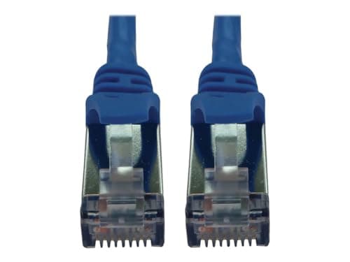 Tripp Lite Eaton Series N262-S10-BL Cat6a 10G Shielded Slim Ethernet Cable, 10 ft, STP RJ45 M/M, Snagless PoE, 600MHz, Blue Patch Cable, Cloud Care Pre-Configured Bundle Eligible (1 Pack)