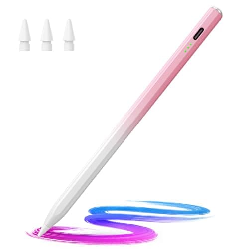Hastraith Stylus Pen for iPad(2018-2026)-13 Mins Fast Charge with Tilt Sensitivity & Palm Rejection for iPad 11/10/9/8/7/6th Gen, Air 5/4/3/M4/M3/M2, Pro 13"/12.9"/11"/M4, Mini 7/6/5th, Gradient Pink