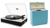 LP&NO.1 Bluetooth Record Player and Vinyl Record Storage Case