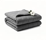 RJOP Weighted Blanket 10lbs 48"x72" Full Size for Adults, Heavy Throw Blanket for Couch & Bed, Soft Breathable Cotton for All-Season Comfort (48"x72"10lbs)