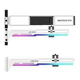upHere 5V Addressable RGB White Graphics Card GPU Brace Support Video Card Sag Holder,Built-in 5V ARGB Strip,Adjustable Length and Height Support,G276WTARGB