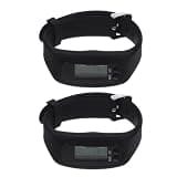 KOMBIUDA 2pcs Silicone Wrist Pedometers with Steps Counting, Portable and Waterproof Fitness Tracker Wristbands for Workouts and Outdoor Activities, Stylish Design for Men and Women