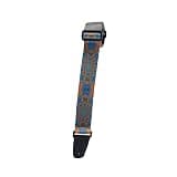 Henry Heller 2" Wide Guitar Strap - Artist Series- Sublimation Printed - "Kaleidoscope Blue and Orange"