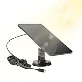 Solar Panel for Camera - 10W Quiet Outdoor Charger, Solar Power Supply | Energy Saving Charging Panel with Weatherproof Design for Outdoor Outside Home, Balcon
