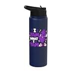 I Yam What I Yam Ube Pun Purple Yam Dad Joke Stainless Steel Insulated Water Bottle