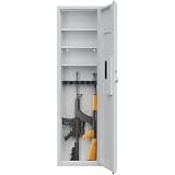 HELYANDOR 53" White In-Wall Hidden Gun Safe Between Studs, Password Touch Digital Lock Wall Rifle Safe Conceals BehindAdjustable Shelves Keypad Access Dual Alarm Silent Mode & Magnetic Slot