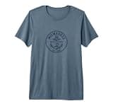 Milwaukee Wisconsin Nautical Anchor Badge Design Premium Tri-blend T-Shirt
