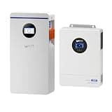 WattCycle 48V 12kW Split Phase Hybrid Solar Inverter & 15.36kWh LiFePO4 Battery System, All-in-One Home Energy Storage with Dual MPPT, Active Balancing BMS, <10ms UPS for Off-Grid & Backup Power