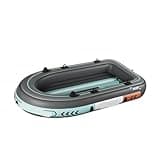 Inflatable Fishing Kayak Tandem Two Person Heavy Duty PVC Portable Durable Wear Resistant River Raft Boat(2 Meters)