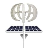600W Wind Turbine Generators Kit, 24V 5 Blades Vertical Axis Wind Power with Controller, 5 Blades Lantern Motor Vertical Axis Windmill for Home, Camping, -40~80℃ Working Temperature