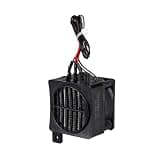Qianly PTC Heating Thermostat Portable Desktop Premium Electric Heater Fast Heating Fan for Home Indoor Use Office Kitchen, 220V 400W