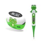 Pediatric Pulse Oximeter for Kids,Finger Oxygen Monitor & Digitial Thermometer Set for Baby Infant,Rechargeable SpO2 Monitor with LED Bright Display,7 Seconds Fast Accurate Results