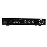 Generic Bluetooth 5.0 HiFi Home Stereo Amplifier 100Wx2 USB Storage Card FM Input for Karaoke Parties Metal (US Plug)