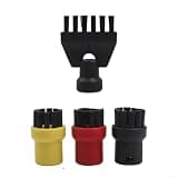 8 PCS Steam Cleaner Accessory Set Compatible with SC1 SC2 SC3 SC4 SC5, Includes 4 Nylon Brushes and 4 Wire Brushes Deep Cleaning of Sinks,
