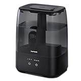 LasVacde Top Fill Humidifiers for Bedroom, 4.0L Tank Cool Mist Humidifiers for Large Room, 30H Runtime, 28dB Quiet Ultrasonic Air Humidifier for Home with 9H Timer, Aroma Tray