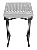 Rockville RXS30 Portable Mixer Stand, Adjustable Width 21.06 inch, 225 lbs Capacity | Instant Fold/Setup, Steel Frame, Ergonomic Tilt, EVA Pads