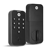 Yale Black Suede Code Keypad Deadbolt Front Door Lock for Keyless Entry, YED210-NR-BSP