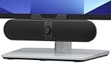Computer Speakers for Desktop PC, Monitor Speakers with Easy Volume Knob, Sturdy Clamp, Clear Sound, Decent Bass, USB Plug in External Speakers for Laptop, Small PC Soundbar, USB-C Adapter, 5Ft Cable