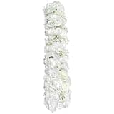 Pattosaey Sturdy 1M Artificial Flower Garland for Weddings, Real Touch Silk Dahlia Rose Hydrangea for Outdoor/Indoor Decor, Reusable DIY Home Arch Wall Staircase Decoration