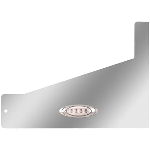 Technical Precision Replacement for Peterbilt 385 Year 2005 SS 3 INCH Sleeper Extensions W/ 2 P1 Amber/Clear LED Lights W/ 70/78 INCH UNIBILT Sleepers W/Extenders
