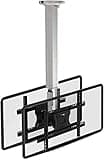 SDdPulse Multifunction Tv Ceiling Mount, 32-50 Inch Full Motion - 2 Movement Flat/Curved Screen Ceiling Tv Bracket, Adjustable Height Telescoping Tilt and Swivel Tv Moun